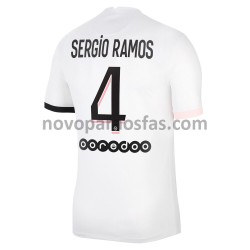 Camisolas Paris Saint-Germain Sergio Ramos 4 Visitante 2021-2022 Manga Curta