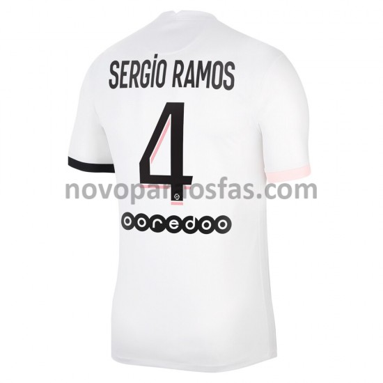 Camisolas Paris Saint-Germain Sergio Ramos 4 Visitante 2021-2022 Manga Curta