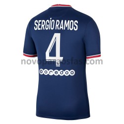 Camisolas Paris Saint-Germain Sergio Ramos 4 Casa 2021-2022 Manga Curta
