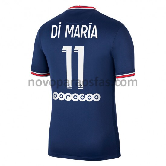 Camisolas Paris Saint-Germain Angel Di Maria 11 Casa 2021-2022 Manga Curta