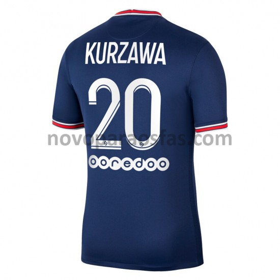 Camisolas Paris Saint-Germain Layvin Kurzawa 20 Casa 2021-2022 Manga Curta