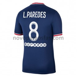 Camisolas Paris Saint-Germain Leandro Paredes 8 Casa 2021-2022 Manga Curta