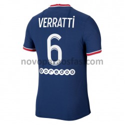 Camisolas Paris Saint-Germain Marco Verratti 6 Casa 2021-2022 Manga Curta