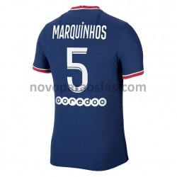 Camisolas Paris Saint-Germain Marquinhos 5 Casa 2021-2022 Manga Curta