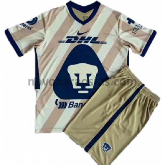 Camisolas Pumas UNAM Criança Alternativo 2021-2022 Manga Curta