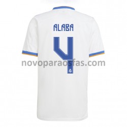 Camisolas Real Madrid David Alaba 4 Casa 2021-2022 Manga Curta