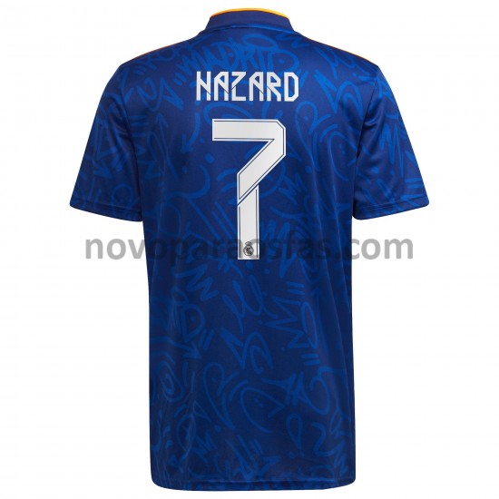 Camisolas Real Madrid Eden Hazard 7 Visitante 2021-2022 Manga Curta