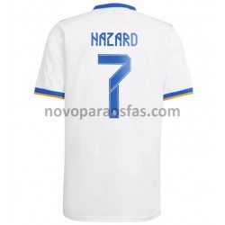Camisolas Real Madrid Eden Hazard 7 Casa 2021-2022 Manga Curta