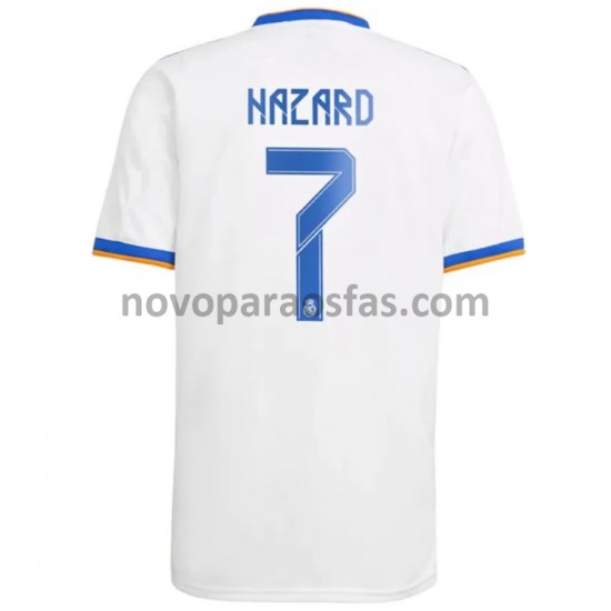 Camisolas Real Madrid Eden Hazard 7 Casa 2021-2022 Manga Curta