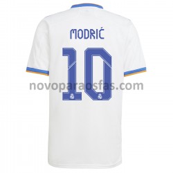 Camisolas Real Madrid Luka Modrić 10 Casa 2021-2022 Manga Curta