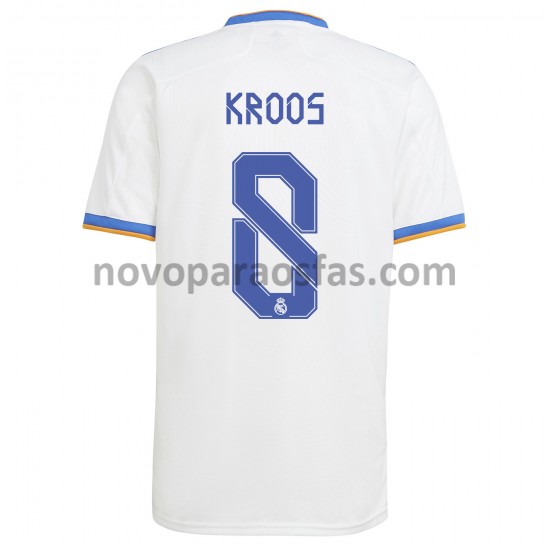 Camisolas Real Madrid Toni Kroos 8 Casa 2021-2022 Manga Curta