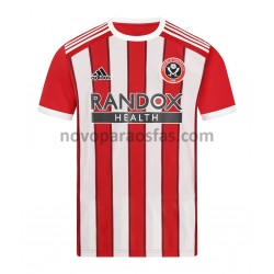 Camisolas Sheffield United Casa 2021-2022 Manga Curta