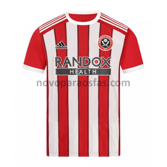 Camisolas Sheffield United Casa 2021-2022 Manga Curta