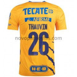 Camisolas Tigres UANL Florian Thauvin 26 Casa 2021-2022 Manga Curta