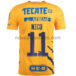 Camisolas Tigres UANL Nico Lopez 11 Casa 2021-2022 Manga Curta