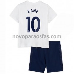 Camisolas Tottenham Hotspur Harry Kane 10 Criança Casa 2021-2022 Manga Curta