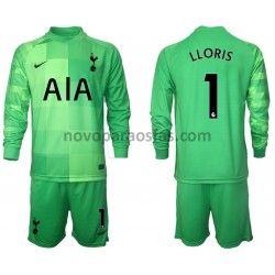 Camisolas Tottenham Hotspur Hugo Lloris 1 Guarda-redes Criança Casa 2021-2022 Manga Comprida