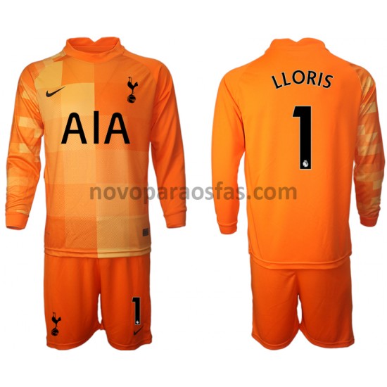 Camisolas Tottenham Hotspur Hugo Lloris 1 Guarda-redes Criança Alternativo 2021-2022 Manga Comprida