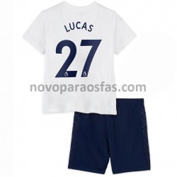 Camisolas Tottenham Hotspur Lucas Moura 27 Criança Casa 2021-2022 Manga Curta