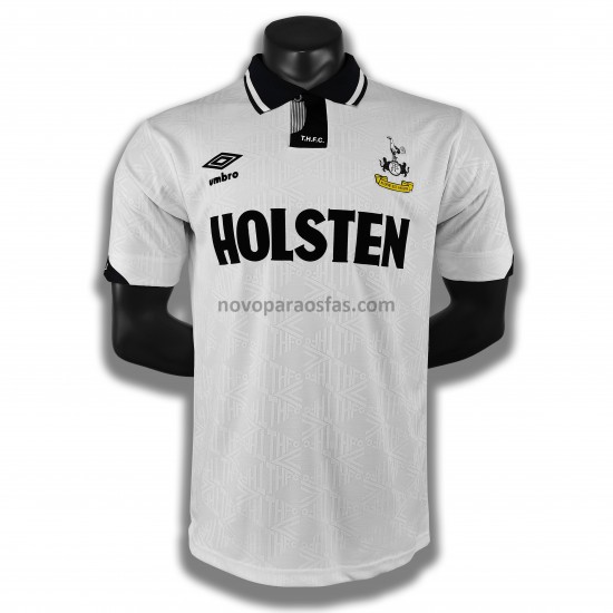 Camisolas Tottenham Hotspur Retro Casa 1990 Manga Curta