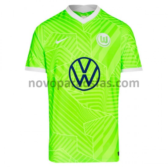 Camisolas VFL Wolfsburg Casa 2021-2022 Manga Curta