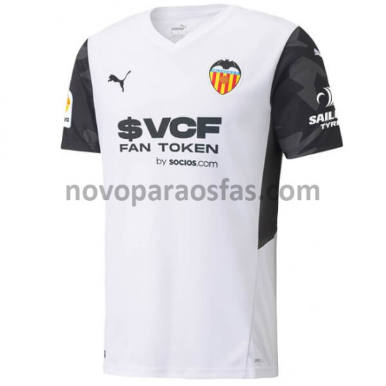 Camisolas Valencia CF Casa 2021-2022 Manga Curta