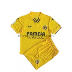 Camisolas Villarreal CF Criança Casa 2021-2022 Manga Curta