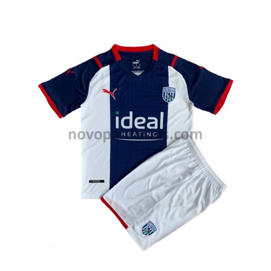 Camisolas West Bromwich Albion Criança Casa 2021-2022 Manga Curta