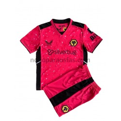 Camisolas Wolverhampton Wanderers Guarda-redes Criança Visitante 2021-2022 Manga Curta