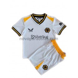 Camisolas Wolverhampton Wanderers Criança Alternativo 2021-2022 Manga Curta