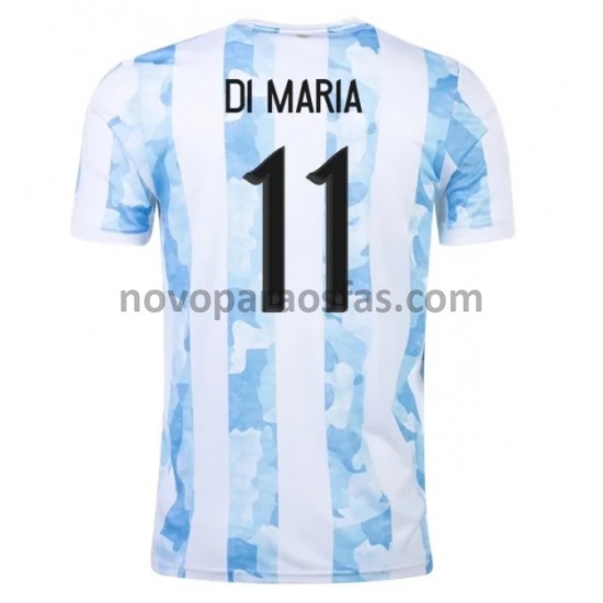 Camisolas Argentina Di Maria 11 Casa 2021 Manga Curta