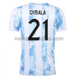 Camisolas Argentina Dybala 21 Casa 2021 Manga Curta