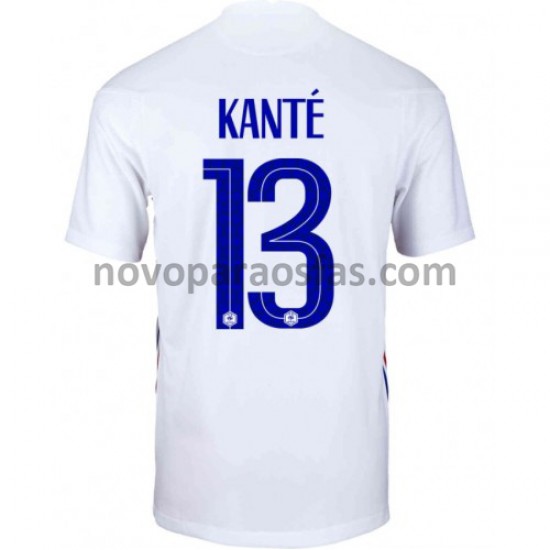 Camisolas França Kante 13 Visitante Euro 2020 Manga Curta