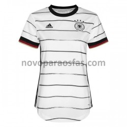 Camisolas Alemanha Mulher Casa Euro 2020 Manga Curta