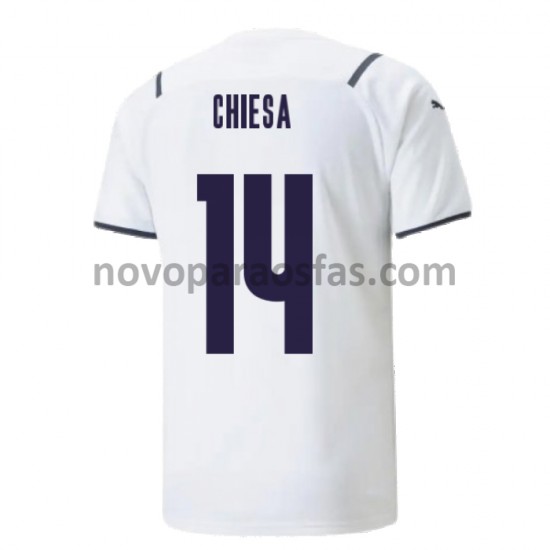 Camisolas Itália Federico Chiesa 14 Visitante 2021-2022 Manga Curta