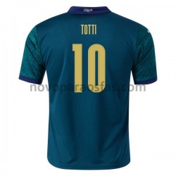 Camisolas Itália França Voetbalshirtsco Totti 10 Alternativo Euro 2020 Manga Curta
