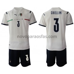 Camisolas Itália Giorgio Chiellini 3 Criança Visitante 2021-2022 Manga Curta