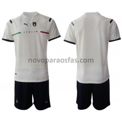 Camisolas Itália Criança Visitante 2021-2022 Manga Curta