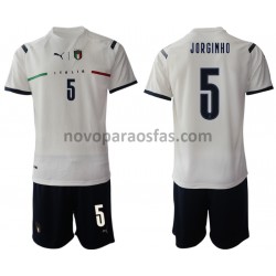 Camisolas Itália Manuel Locatelli 5 Criança Visitante 2021-2022 Manga Curta