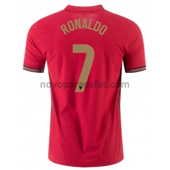 Camisolas Portugal Cristiano Ronaldo 7 Casa Euro 2020 Manga Curta
