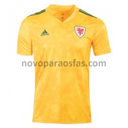 Camisolas País de Gales Visitante Euro 2020 Manga Curta