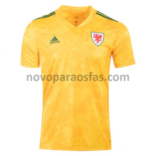 Camisolas País de Gales Visitante Euro 2020 Manga Curta
