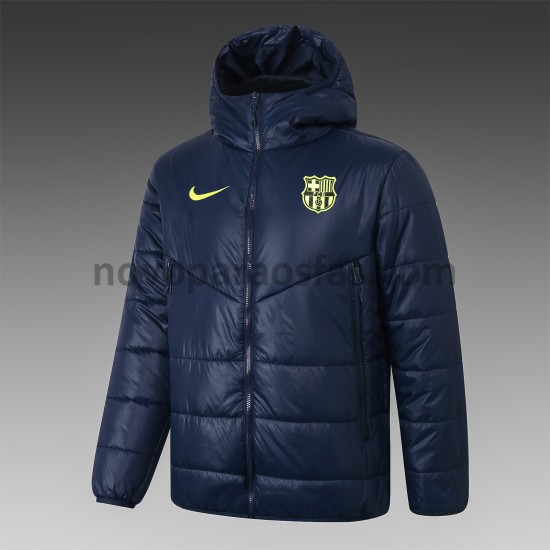 FC Barcelona Azul Escuro Casaco Windrunner - Homem