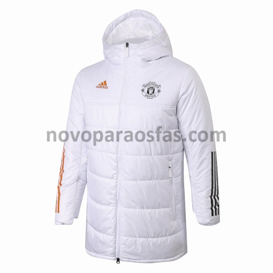 Manchester United Branco Casaco Windrunner - Homem