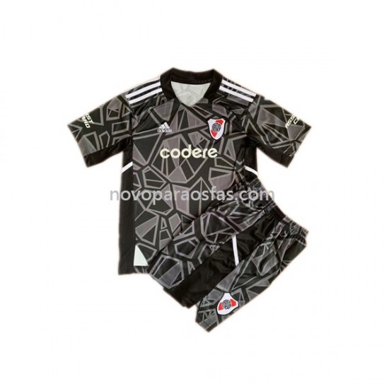 Camisolas CA River Plate Guarda-redes Criança Casa 2023 Manga Curta