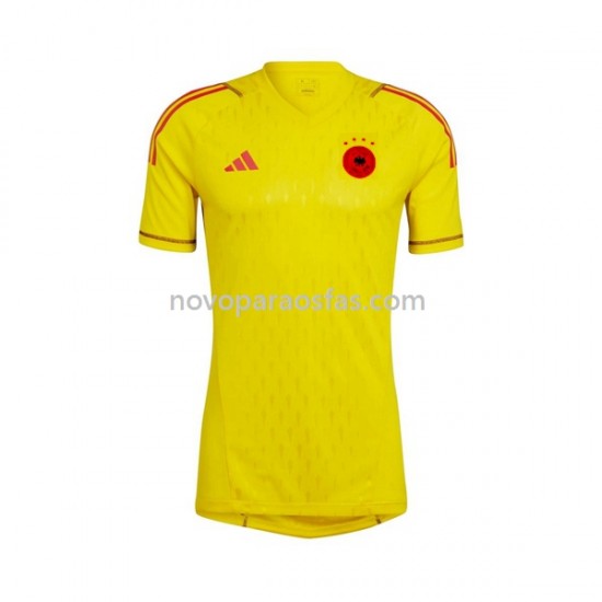 Camisolas Alemanha Guarda-redes Homem Visitante Copa do Mundo 2022 Manga Curta