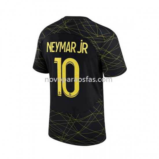 Camisolas Paris Saint-Germain Neymar JR 10 Homem Quarto 2022-2023 Manga Curta