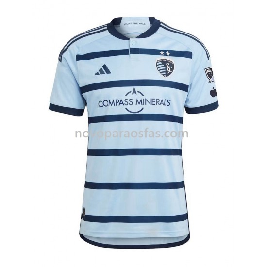 Camisolas Sporting Kansas City Homem Casa 2023-2024 Manga Curta