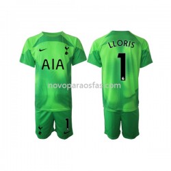 Camisolas Tottenham Hotspur Hugo Lloris 1 Guarda-redes Criança Visitante 2022-2023 Manga Curta