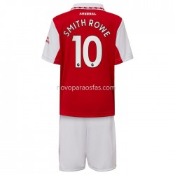 Camisolas Arsenal Smith Rowe 10 Criança Casa 2022-2023 Manga Corta